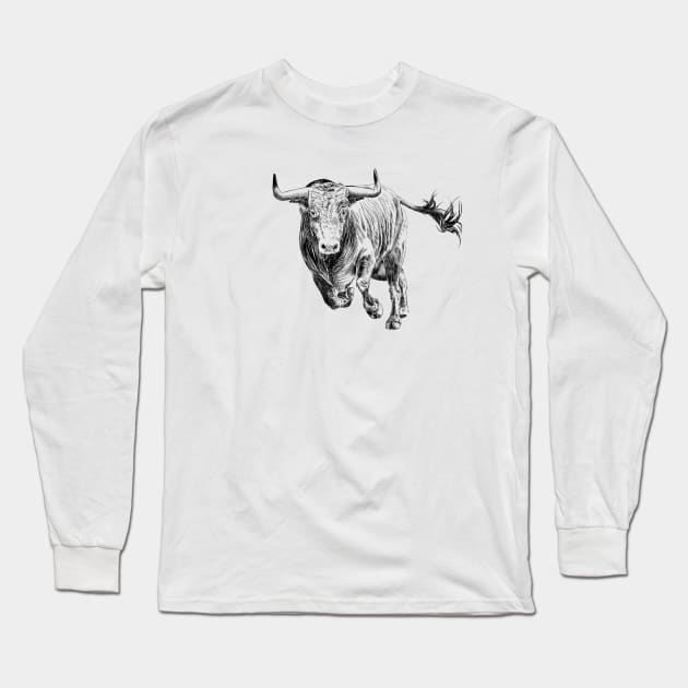 Bull Long Sleeve T-Shirt by sibosssr